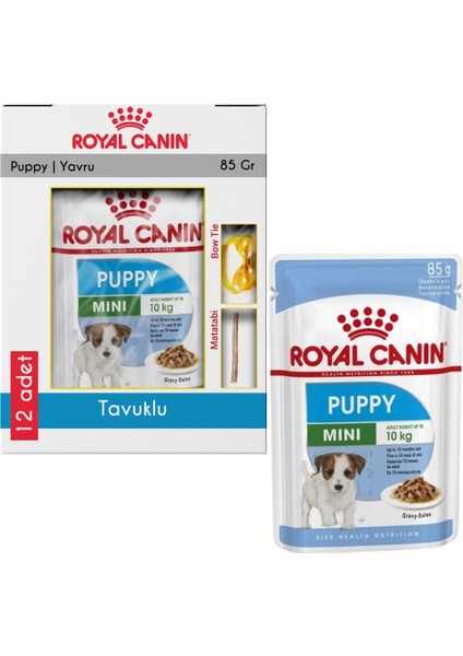 Mini Puppy Tavuklu Küçük Irk Köpek Konservesi 12X85 gr