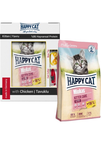 Happy Cat Happycat Minkas Kitten Tavuklu Yavru Kedi Maması 10 kg