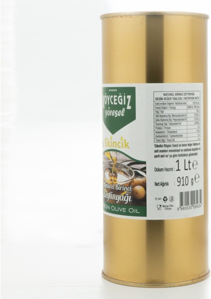 Naturel Birinci Zeytinyağı 1 Lt Teneke