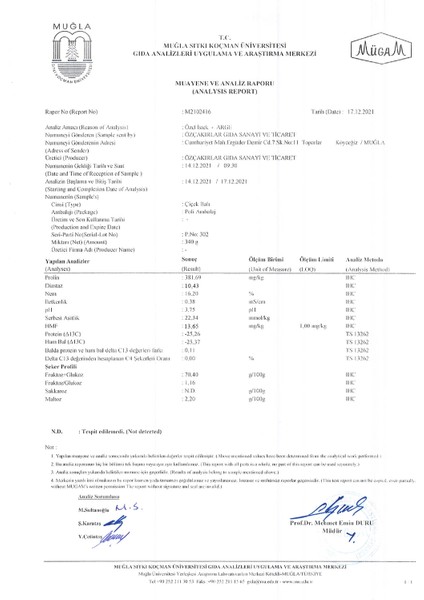 Köyceğiz Balı Çam Balı 850 G Cam Kavanoz + Çiçek Balı 850 G Cam Kavanoz Paketi