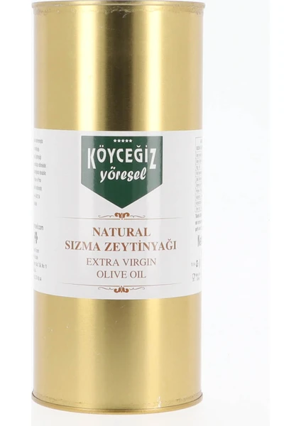 Köyceğiz Yöresel Naturel Sızma Zeytinyağı 2 Lt Teneke