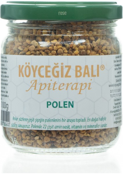 Arı Poleni 100 G Cam Kavanoz