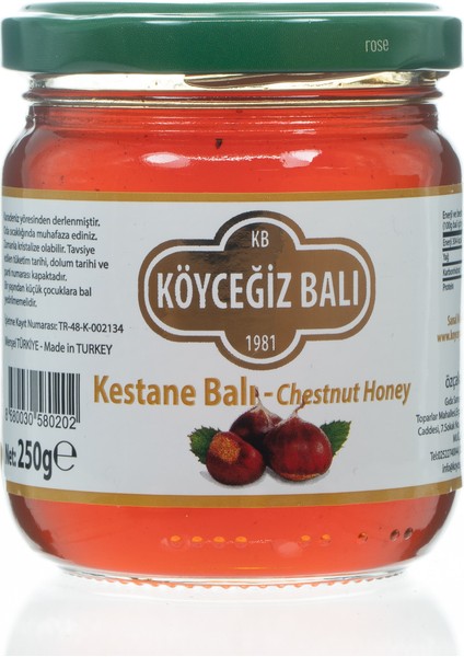 Köyceğiz Balı Kestane Balı 250 G Cam Kavanoz