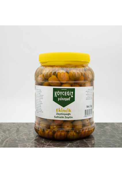 Köyceğiz Yöresel Ekincik Sofralık Zeytin 2 Kg