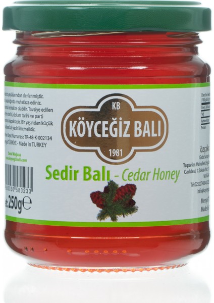 Köyceğiz Balı Sedir Balı 250 G Cam Kavanoz