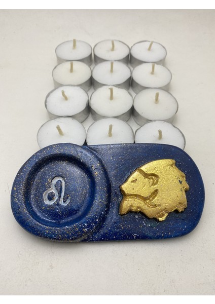 Aslan Burcu Mumluk - 6 Adet Tealight Mum