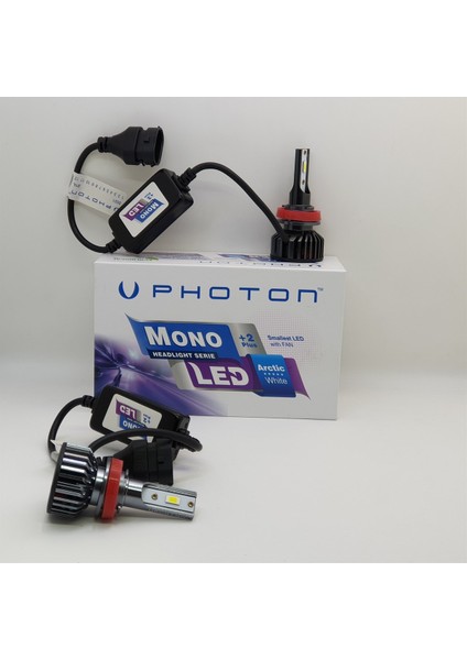 H8 LED Xenon Oto Ampulü Photon Mono 2plus Çnr Otomotiv Yedek Parça Aksesuar