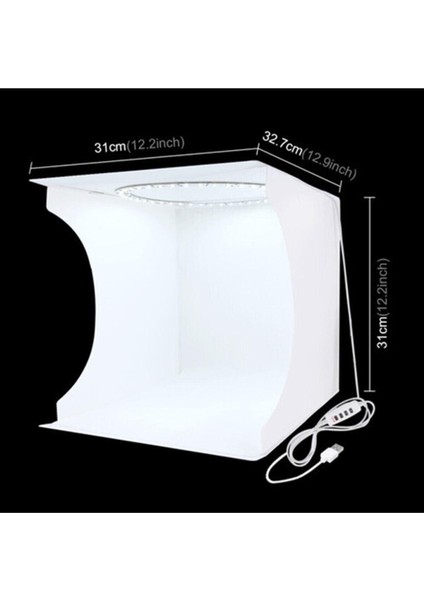 PU5030 Photo Box LED Işıklı Ürün Çekim Çadırı 30 x 30 cm