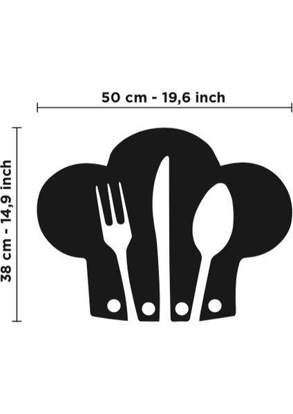 Lord Reklam Şef Şapkası Mutfak Duvar Tablosu Pleksi 50X38