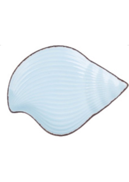 Okyanus Tarzı Seramik Plaka Sofra Kabuk Kase Mavi Porselen Yemekler Hayvan | Balık Dishbowl Mavi (Yurt Dışından)