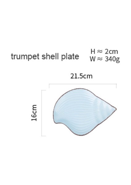 Okyanus Tarzı Seramik Plaka Sofra Kabuk Kase Mavi Porselen Yemekler Hayvan | Balık Dishbowl Mavi (Yurt Dışından) fiyatları