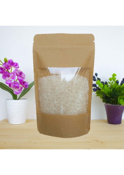 Büyük Pencereli Kağıt Doypack (20X30) 50 Adet