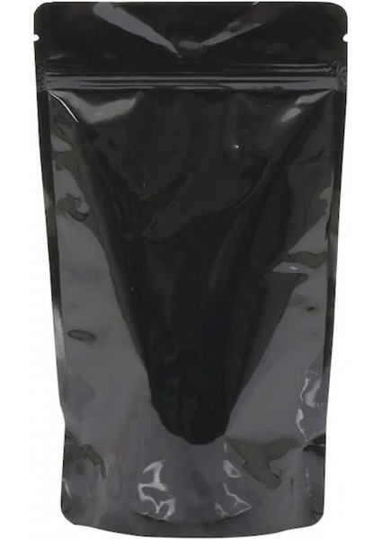 Parlak Siyah Alüminyum Doypack (13X22,5) 50 Adet