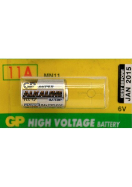 Pil 6V Yüksek Voltaj Alkalin Pil Gp 11A
