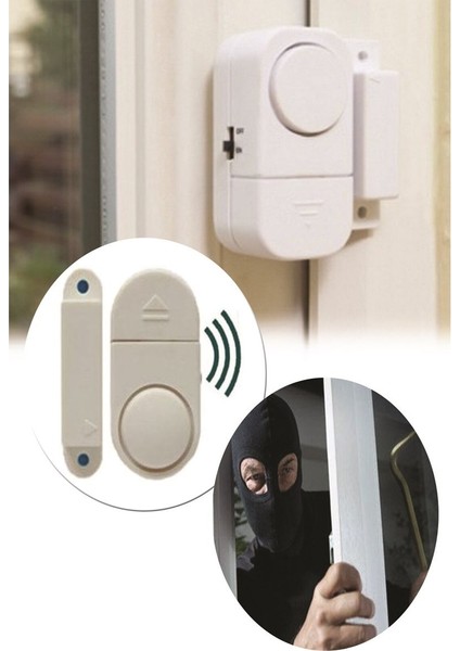 Pilli Kapı Pencere Mini Alarm Yüksek Sesli Hırsız Savar Alarm