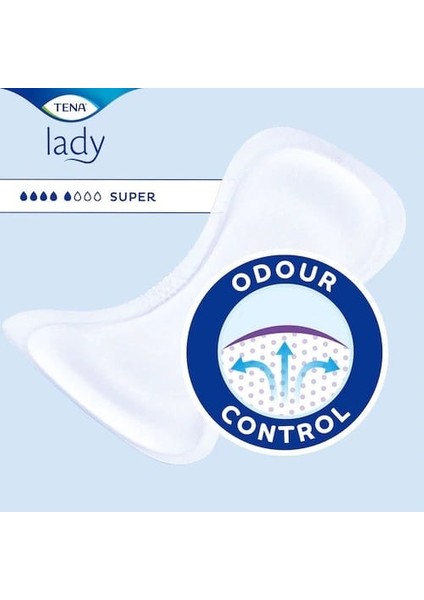 Lady Super, Kadın Mesane Pedi, 7 Damla, 30'lu