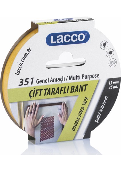 15X25 Hotmelt Çift Taraflı Bant