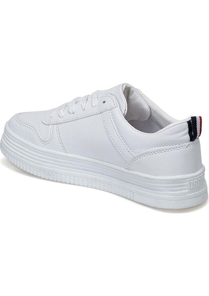 Surı 100371036 Kalın Tabanlı Bağcıklı Kadın Ayakkab Beyaz modelleri