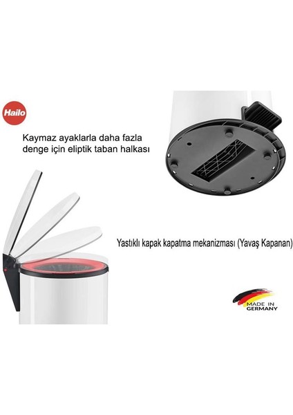 0545-010 Çöp Kovası Pure Xl Inox 44 Lt
