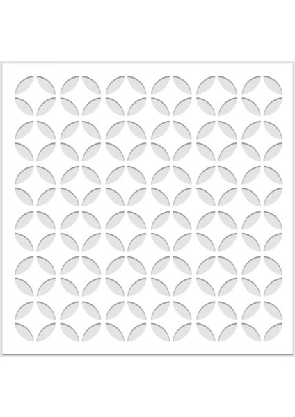 12'li Dekoratif Tavan Paneli Yıldız (60X60) Beyaz - Beyaz
