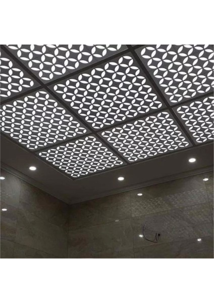 12'li Dekoratif Tavan Paneli Yıldız (60X60) Beyaz - Beyaz fiyatları