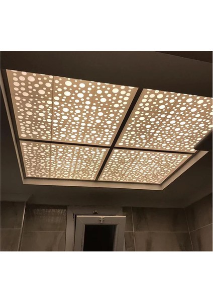 12'li Dekoratif Tavan Paneli Damla (60X60) Beyaz - Beyaz fırsatları