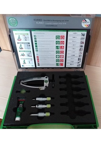 25-K Iç Rulman Çektirme Seti 6-19 mm modelleri