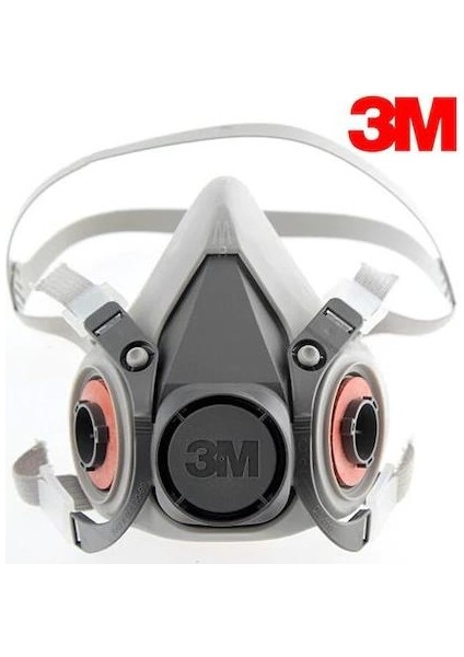 6200 Yarım Yüz Maskesi + 3m 6057 Abe Filtre + 3m 5925 P2 Filtre +K501 Kapak