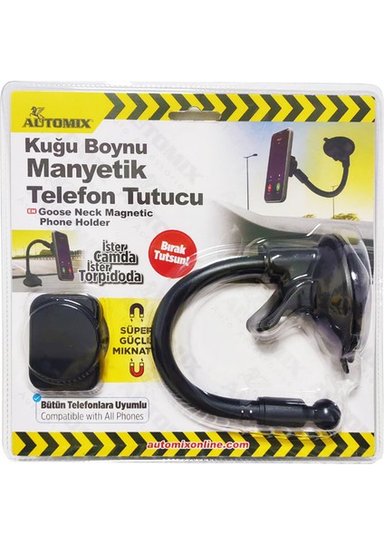 Kuğu Boynu Manyetik Telefon Tutucu