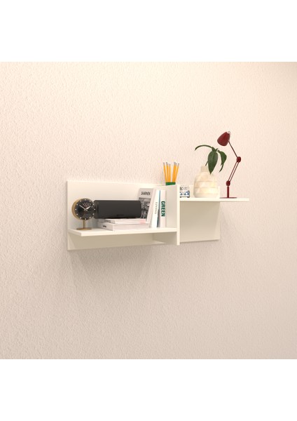 Hornor Duvar Rafı Beyaz ( Parlak )