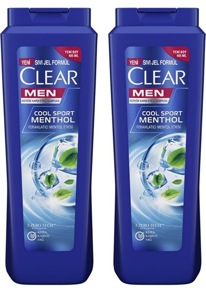 Men Erkek Şampuan Cool Sport Menthol Kepeğe Karşı Etkili 485 ml x 2 Adet