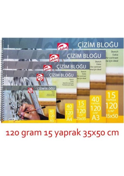 Cızım Bl. Talens 35X50 15 Yaprak 120 gr T120355015