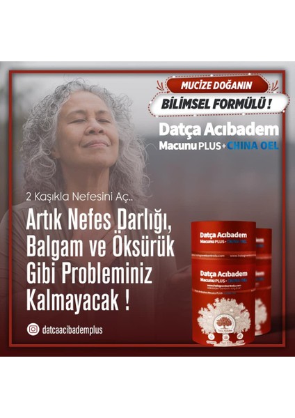 Bilge İlaç Datça Acıbadem Macunu Plus & Çin Yağlı