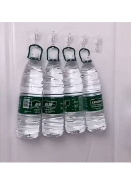 5'li 6X6CM Şeffaf Güçlü Kendinden Yapışkanlı Kapı Duvar Askısı Ağır Yük Taşıma indirimleri
