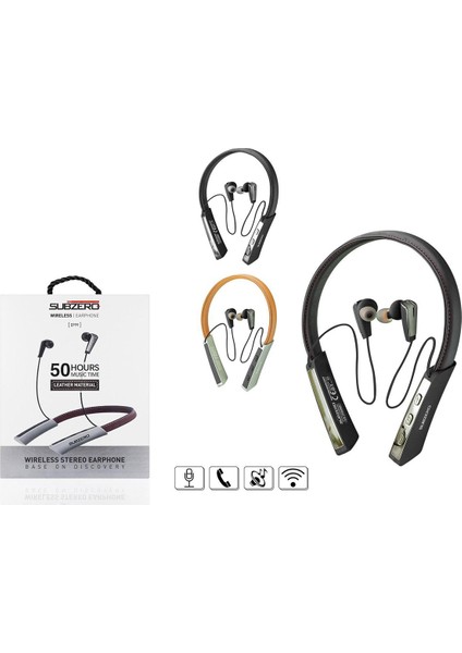 Kablosuz Bluetooth Kulaklık Wıreless Stereo - Boyun Askılı Deri Sporcu Kulaklığı Super Bass EP99 modelleri