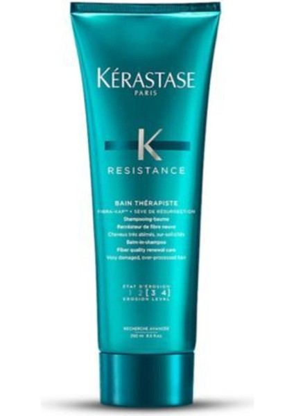 Resistance Bain Therapiste [3-4] Aşırı Işlem Görmüş Yıpranmış Saçlar Için Saç Banyosu 250 ml