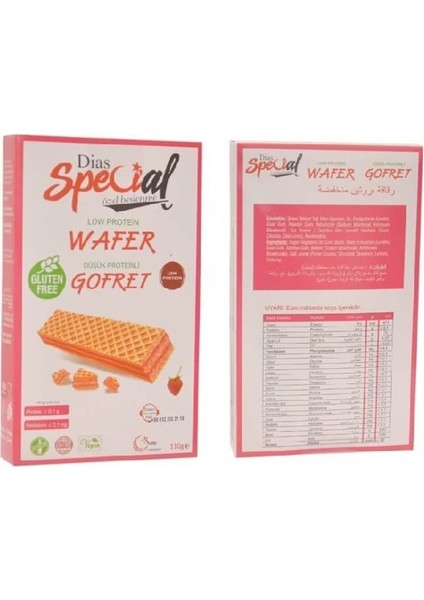 Çilekli Vegan Gofret 100GR