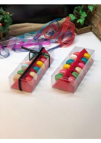 Asetatlı 12 Li Makaron Kutusu Seperatörlü (10 Adet) fiyatları