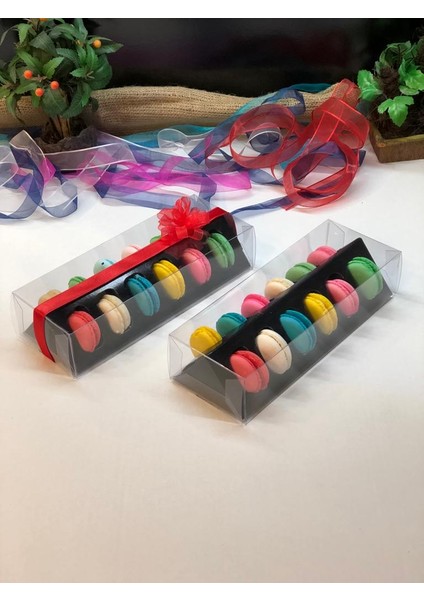 Asetatlı 12 Li Makaron Kutusu Seperatörlü (10 Adet) fiyatları