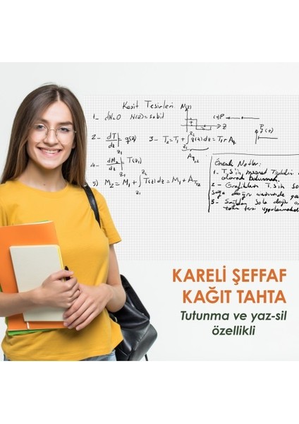 Sihirli Tahta Kareli Şeffaf Kağıt Tahta