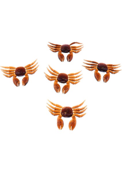 5 Adet Yumuşak Balıkçılık Cazibesi 3D Yem Sahte Lure Balıkçılık Brown Mücadele (Yurt Dışından) indirimleri