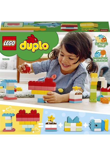 LEGO DUPLO Classic Kalp Kutusu 10909 - 18 Ay Ve Üzeri Okul Fiyatı