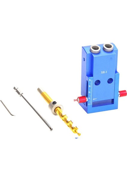 Ahşap Işleme ve Doğrama Için Mini Stil Cep Delik Jig Kit Sistemi + Adım Matkap Ucu ve Aksesuarlar Ahşap Iş Alet Seti