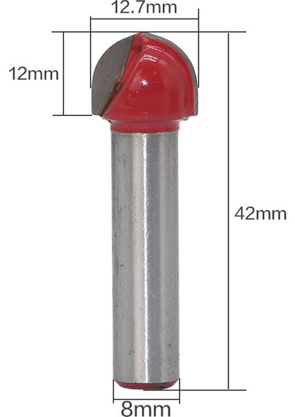 Adet 8mm Çift Kenar Ahşap Uç Seti - Kırmızı (Yurt Dışından) fırsatları
