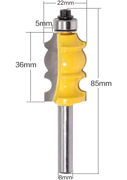 3 Adet 8mm Shank Mimari Kalıplama Freze Uç Seti Ağaç Işleme Şekli Freze Aracı(Yurt Dışından) fiyatları