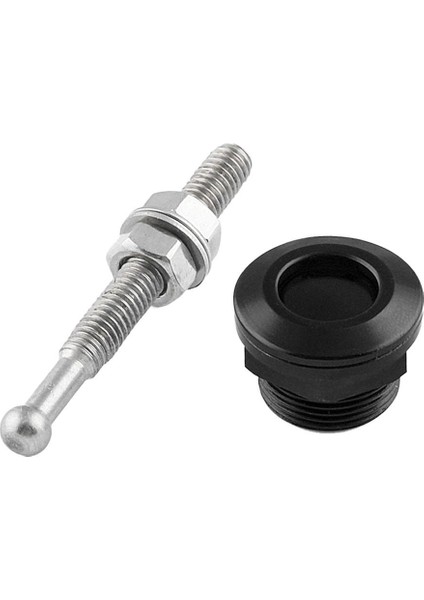 Araba Bonnet Hood Pins Kilit Push Button Hızlı Yayın Mandalı - Siyah (Yurt Dışından)