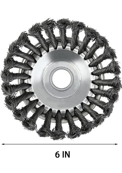 Koni Düğümlü Telli Çim Biçme Kesici Kafası, Metal Çim Biçme Makinesi Fırça Kesici Ataşmanı Için Ayıklama Tepsisi (6 Inç) modelleri