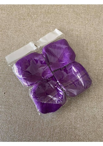 Yapay Mor Gül Yaprağı 5X5CM 96 Adet Yapay Gül Yaprak