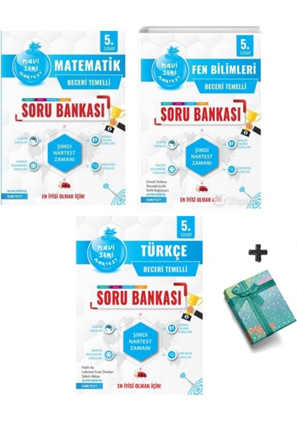 5. Sınıf Mavi Seri M-F-T Soru Bankası Seti 2022 - 3 Kitap