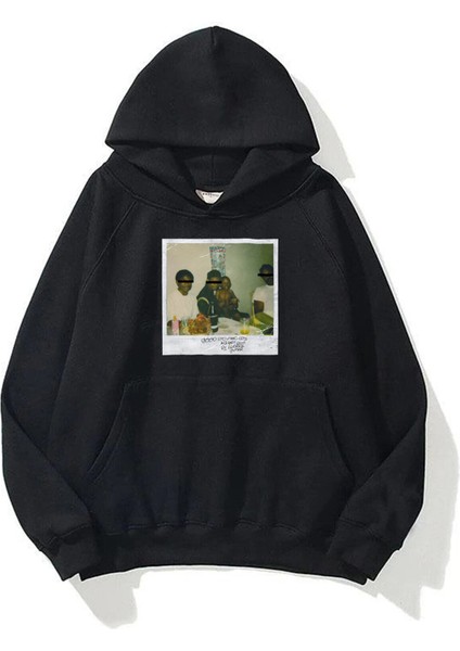 Unisex Kendrick Lamar M.a.a.d City Siyah Sweatshirt